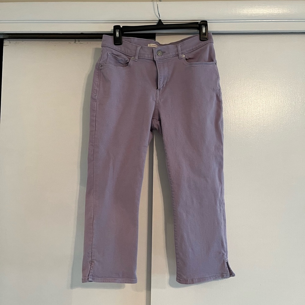 Levi’s Purple Denim Capris Size 6